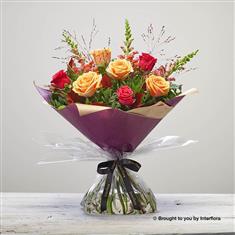 Bonfire Rose Hand-tied