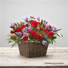 Large Cosy Crimson Basket